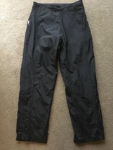 Sunice Storm Women&#39;s Waterproof Rain Pants Size M Solid Black Excellent ... - $26.72
