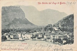 Torbole Tretino Italia ~Un Saluto Dal Lago Di Garda ~1901 L Isenbeck Foto - £13.96 GBP