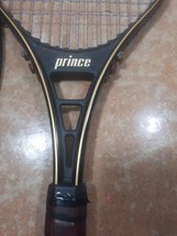 Vintage Prince Pro Tennis Racquet Racket 4 3/8” Genuine Black With Case - $6.96