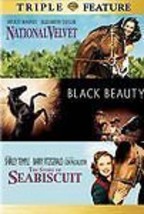 2 DVD Story of Seabiscuit/National Velvet/Black Beauty: Temple Taylor Lansbury - £5.34 GBP