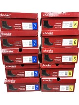 Lot of 10 Pairs Women&#39;s Chooka Black Chelsea Duck Rain Boots, Incredible... - $225.00