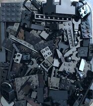 Lego 150 piece Black Lego lot full of bricks, blocks Variety of Sizes Le... - $12.95