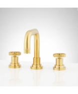 New Brushed Gold Hendrix Widespread Bathroom Faucet - $7,810.41 MXN