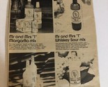 1975 Mr &amp; Mrs T Drink Mixers Vintage Print Ad Advertisement pa19 - $8.90