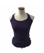 Lululemon Women&#39;s Purple Mesh Back Razerback Workout Tanktop Size Small B3 - $19.19