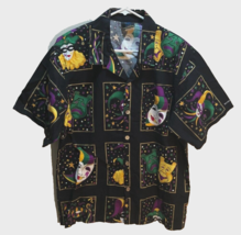 Toucan Dance Mardi Gras Black Masks Jazz New Orleans Berkley Group Shirt M - $28.41