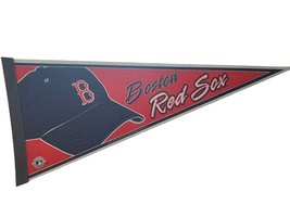 2007 Boston Red Sox Pennant Full Size Baseball Cap Rico Industries Tag Express - £14.70 GBP