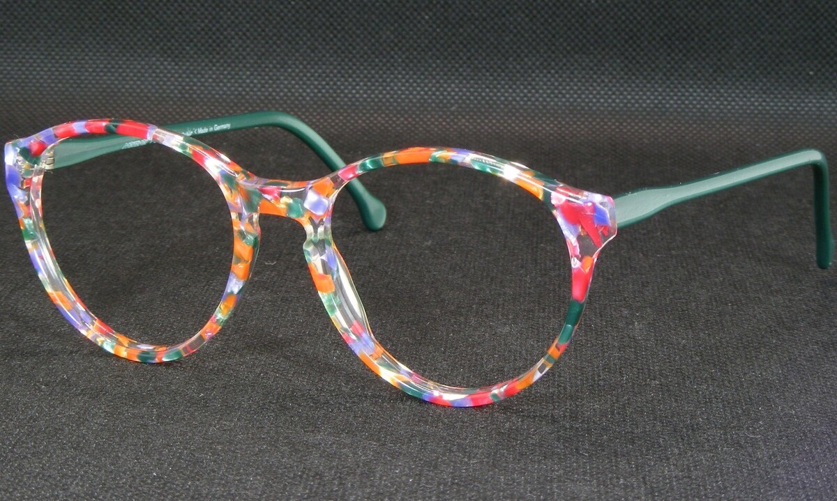 Vintage Meitzner Calw II 383 Multicolor Único Raro Gafas Marco 48-18-135mm - $76.22
