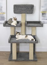 PRESTIGE EXTRA LARGE CAT TREE FOR BIG CATS, GREY, FREE SHIPPING IN THE U.S. - $249.95