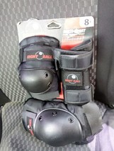 Eight Ball Kids 8+ Wrist Knee Elbow Pads Multi Sport Protective Pad Set Black - $20.00