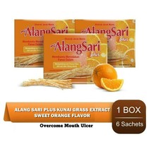 SIDOMUNCUL Alangsari Orange Flavor Kunai Grass Vit C Drink for Mouth Ulc... - £13.20 GBP