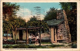 Daniel Boone&#39;s Log Cabin on Kentucky River Postcard PC156 - $7.99