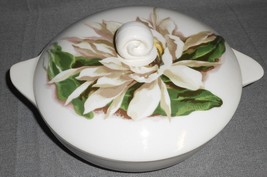 SANTA ANITA Flowers of Hawaii NIGHT BLOOMING CEREUS Casserole MADE IN CA... - £197.11 GBP