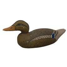 VTG Hand Painted Colored Hen Mallard Duck Decoy Unmarked - £197.88 GBP