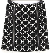 PER SE Skirt Dress Black White Wool Knit Straight Zipper Clothing US 10 UK 12 - £70.59 GBP