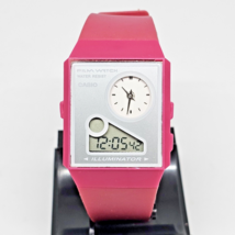Vintage Casio Film Watch FS-03 Pink New Battery - £97.62 GBP