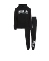 Fila Little Boys 2-pc. Pant Set Black  Size 4 - £22.15 GBP