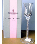 Stuart Crystal Iona Single Candlestick 8.25&quot;H Air Twist Stem #140162 New... - £21.06 GBP