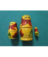 RUSSIAN NESTING DOLLS (3) 3&quot; LARGEST AND EXTRA DOLL, 4 PCS LOT - $25.47