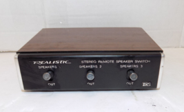 Vintage Realistic Stereo Remote Speaker Switch 3-Way 40-125A RadioShack - £13.75 GBP