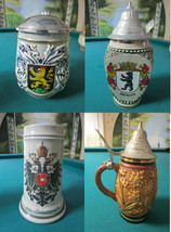 Original King German Stein From King Works # 409 And # 406 - Edelweiss Mug Pick - £60.40 GBP