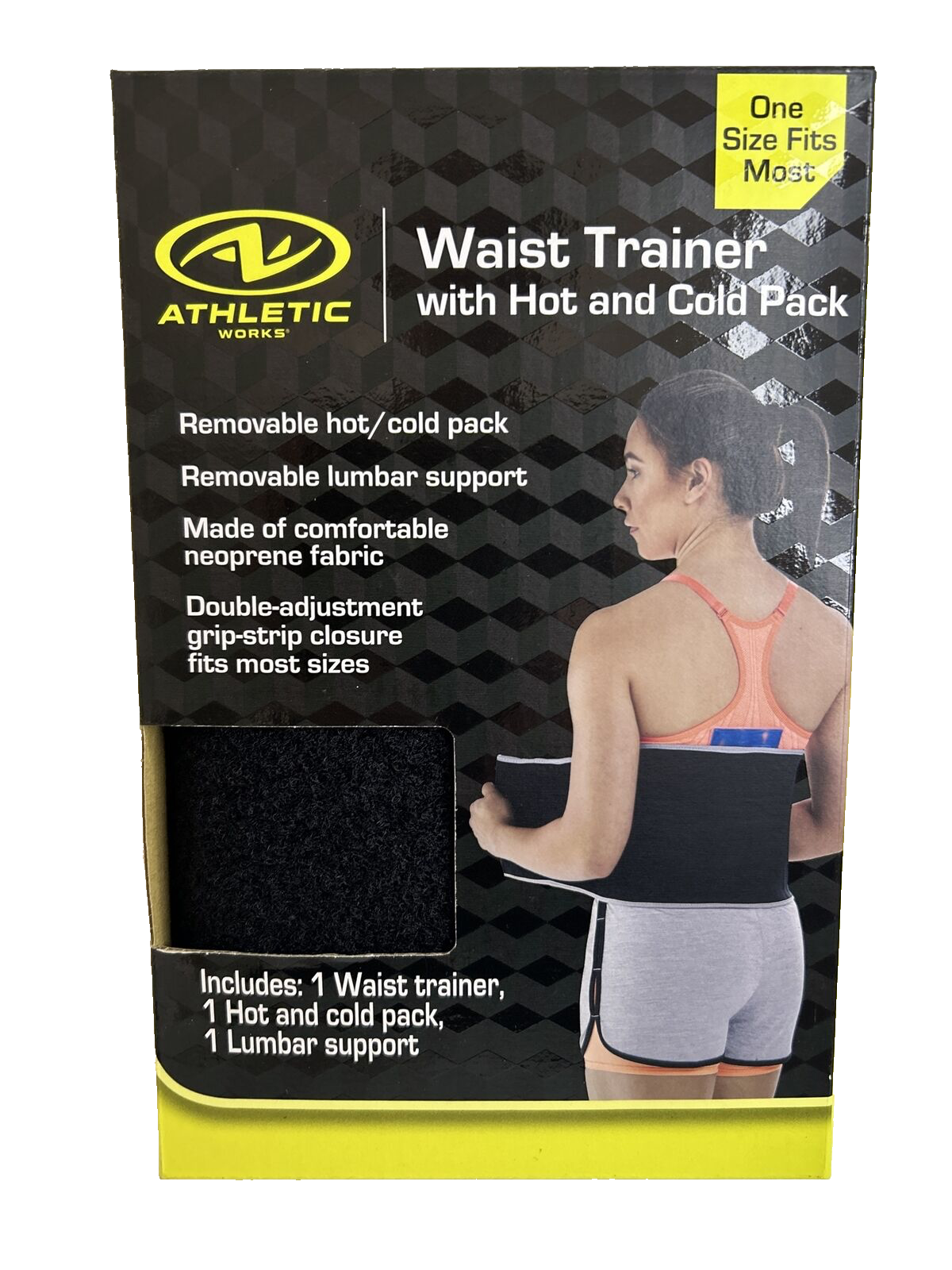 Athletic Works One Size Waist Trainer With Hot And Cold Pack Lumbar Support-NEW! - $1,803.34