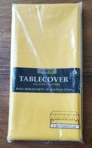 Set of Two Amscan Yellow Plastic 54&quot; x 108&quot; Rectangular Table Cover (NEW) - $4.90