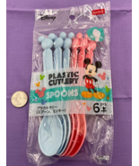Disney Mickey Mouse Themed Plastic Spoons - Add Whimsy to Every Bite! - £11.68 GBP