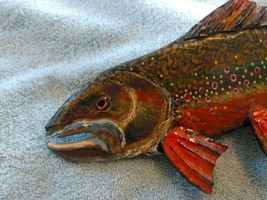 2022,**For Sale**, &quot;Brook Trout&quot;, 1/3 Curved-14-15 Inches, Spawning Colors***** - £29.72 GBP