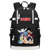 New Kawaii Anime Fairy Tail USB Teenagers Student Schoolbags Women Men Laptop Tr - £55.09 GBP