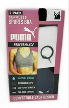 Puma Women&#39;s Sports Bra 2 Pack Seamless Removable Cups OpenBox - £23.20 GBP