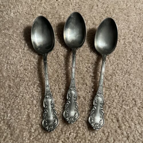 Primary image for 3 Panama Silver Pattern PAV1 Flatware Serving Spoons