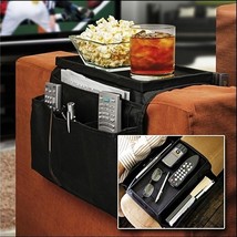 ARMCHAIR Remote Control Holder Sofa Arm Rest Organizer Caddy Table - $240.64 MXN