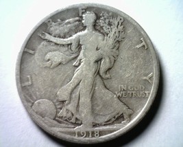 1918-S Walking Liberty Half Very Good Vg Nice Original Coin Bobs Coins Fast Ship - £17.24 GBP