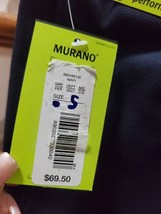 Murano Men&#39;s Blue Solid Polyester Comfort Waist Swim Trunk Logo Print Shorts S - £36.19 GBP