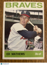 1964 Topps Eddie Matthews #35 - £35.18 GBP