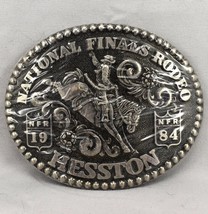 Vintage Belt Buckle NEW 1984 Hesston NFR National Finals Rodeo Western Cowboy - £44.90 GBP