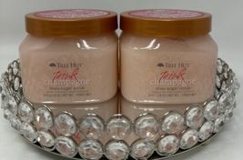 Lot of 2 ~Tree Hut Pink Champagne Shea Sugar Scrub, 18oz ~ Rare ~ HTF - £50.78 GBP