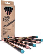 Koala Tools | Bear Claw Pencils (Pack Of 6) - Fat, Thick, Strong, Triang... - £28.70 GBP