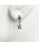 Star Charm Hypoallergenic Ball Stud Earrings, Free shipping F050 - £6.35 GBP