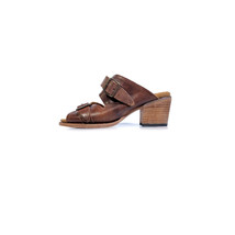 $195 FREEBIRD Size 9 Caprice Sandals Western Desert Brown Slip On Sandal - £94.28 GBP