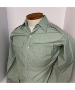 US Army Green Man&#39;s Long Sleeve Shirt AG-415 Size 15 1/2 X 34/35 - €12,09 EUR
