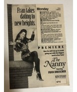 The Nanny Tv Guide Vintage Print Ad Fran Drescher Tpa13 - $5.93