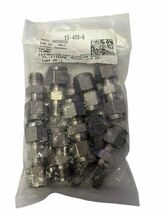 NEW 7 Pieces Swagelok SS-400-6 1/4" Union Tube OD Fittings Stainless Steel - $69.29