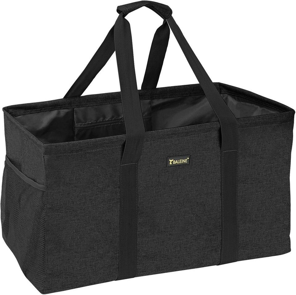 Extra Large Waterproof Utility Tote Bag with Wire Frame for Shopping 22''x12'' Item image 3