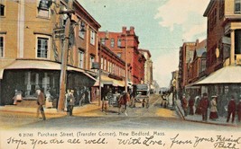 New Bedford Ma ~ Buy st-Transfer Angle ~1908 Photographer Dyed Card-
show ori... - £7.75 GBP