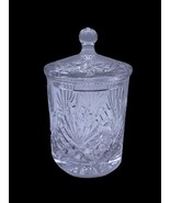 Vintage Biscuit Jar Crystal Heavy Lidded Candy Victorian Romantic Art De... - $1,497.49 MXN