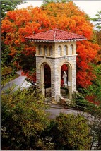 St. Elizabeth&#39;s Catholic Church Bell Tower Eureka Springs AR Postcard PC551 - £3.98 GBP