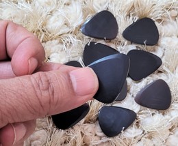 10 Exotic Real Buffalo Horn Tear Drop Shaped Handcrafted Guitar Picks Plectrums - £20.45 GBP