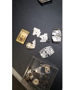 Vintage 1930&#39;s 40&#39;s LOT Bulova Watch PARTS men&#39;s Tank Dial Movement Gold... - $525.68 MXN